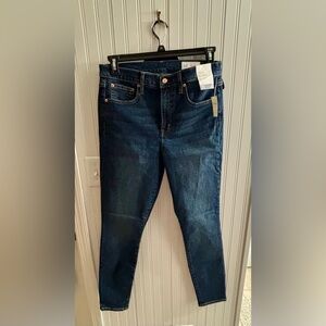 NWT GAP True Skinny High Rise Jeans - Deep Indigo - 12 LONG